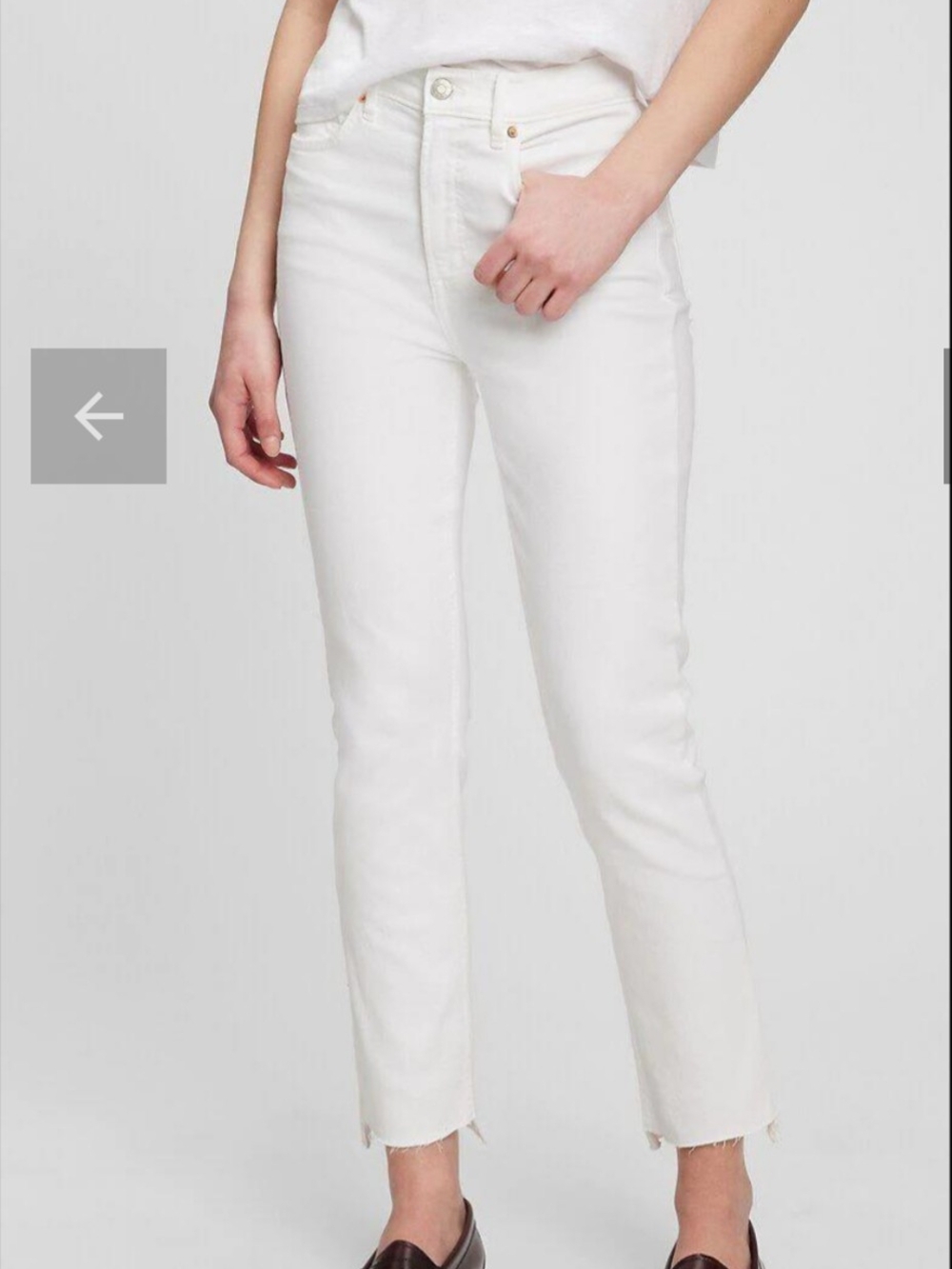GAP White Straight Leg Women's Jeans